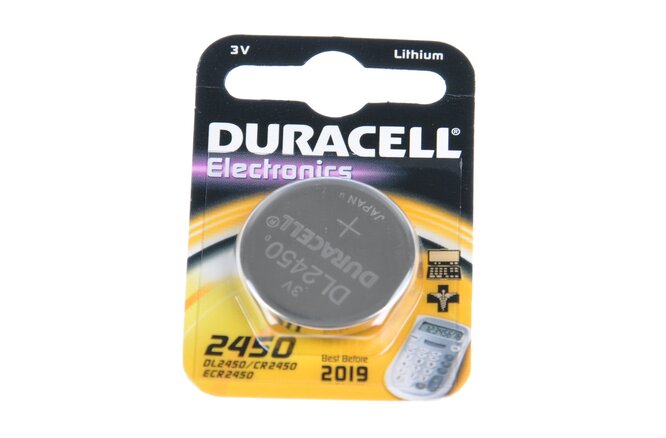 Duracell Pile CR2450 3V Lithium plate blister à 1