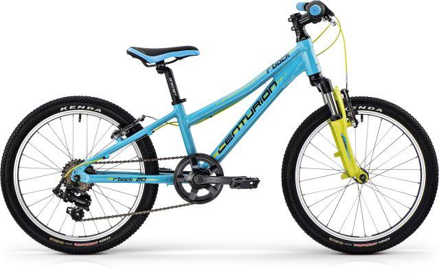 Centurion R' Bock 20 Shox kids bike in turquoise and lime, 25 cm frame, with Shimano Tourney gears and Kenda tires
