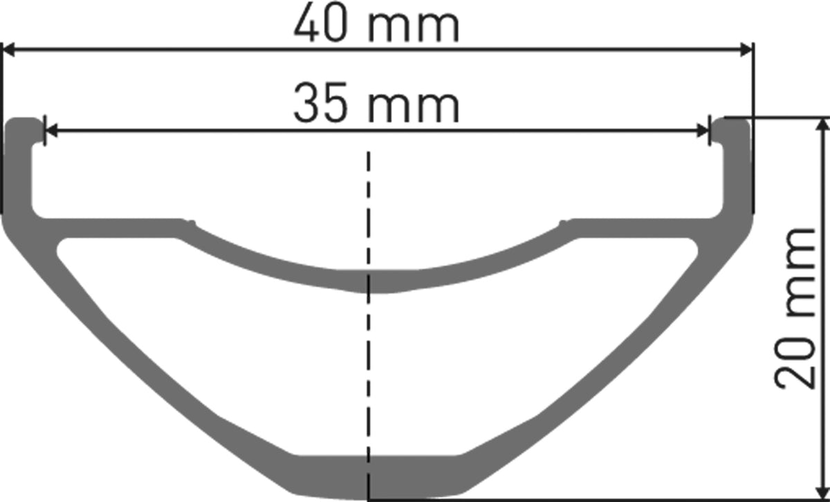 H 612 jante DB 27.5" 35 28L