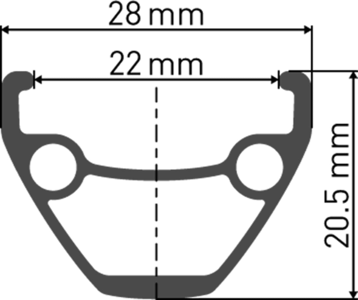 U 533 jante DB 29" 22 28T