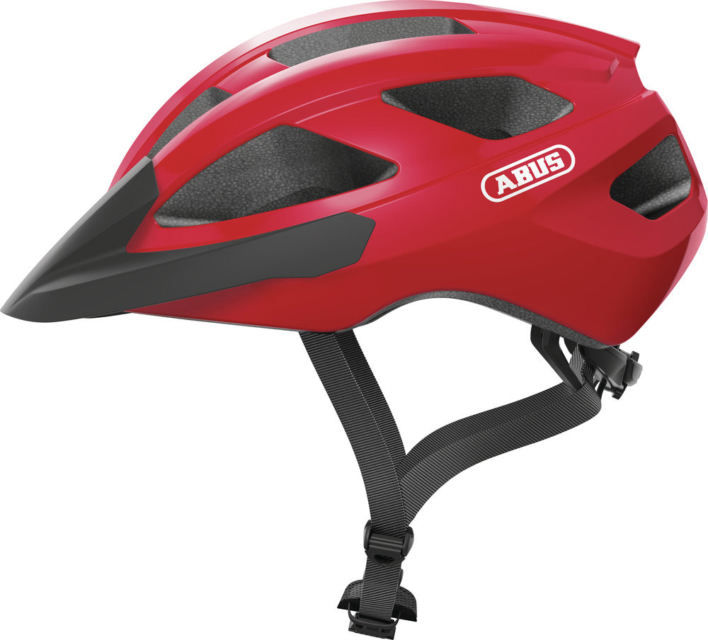 Casque Vélo ABUS Macator – Gris, Taille M (52-58cm), Réglable, Course