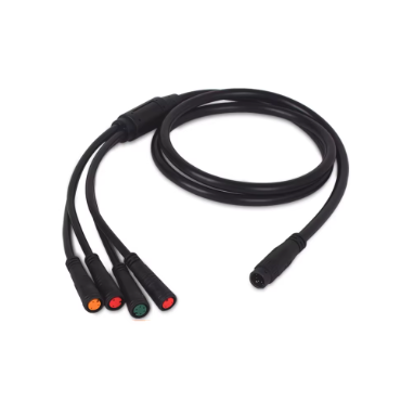 Torche T4 Moteur câble principal Julet 1 vers 4 pour e-bike avec étanchéité IP67 et gaine PVC haute résistance