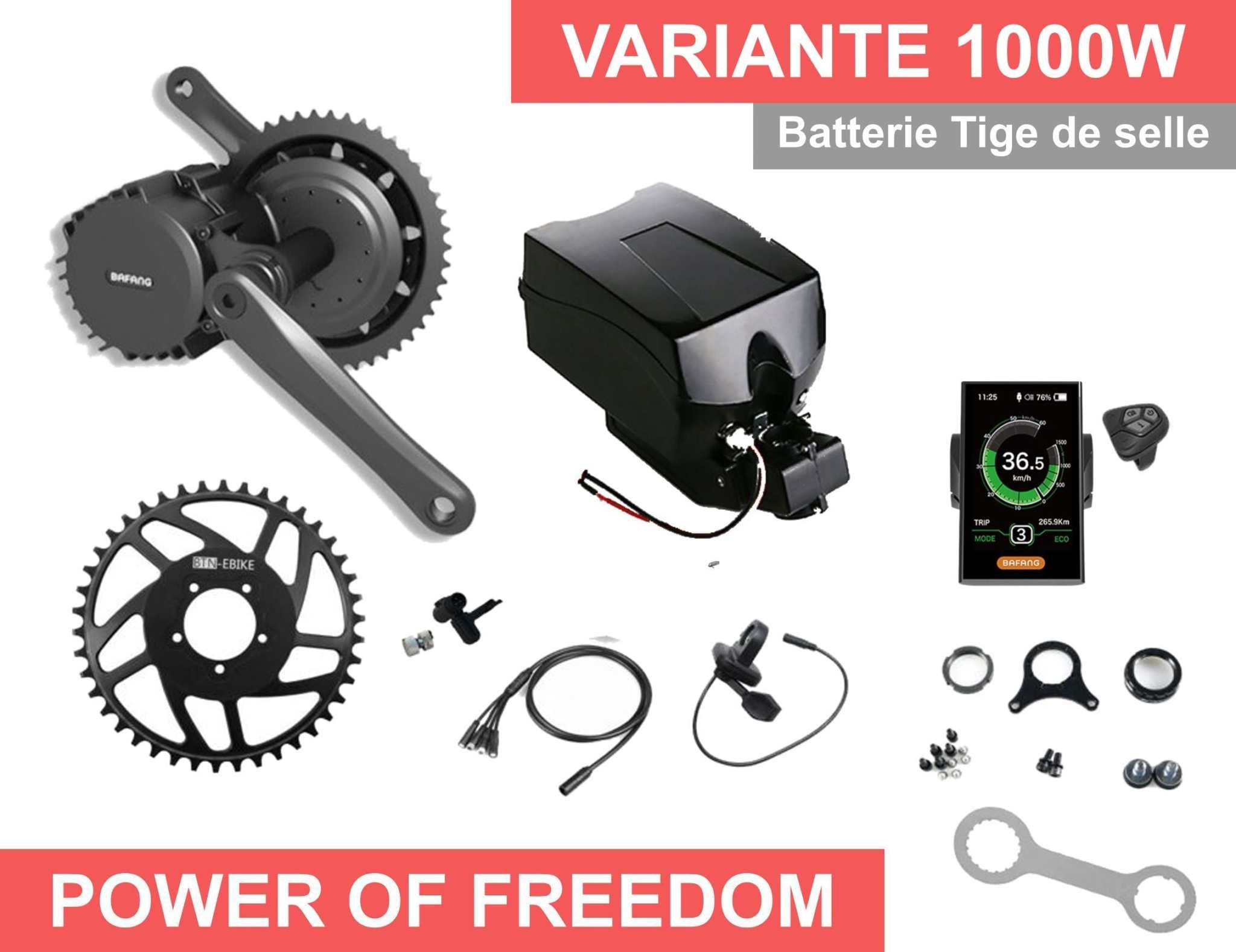 1000w - Kit électrique complet Bafang