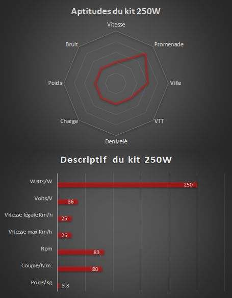 250w - Kit électrique complet Bafang