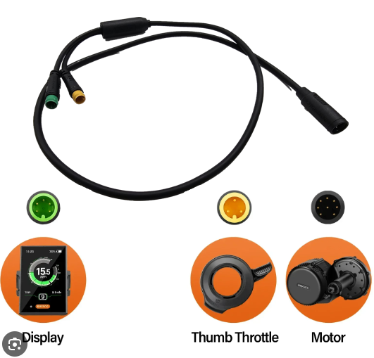 Verkabelung 2T für Motor Bafang BBS01BBS02
