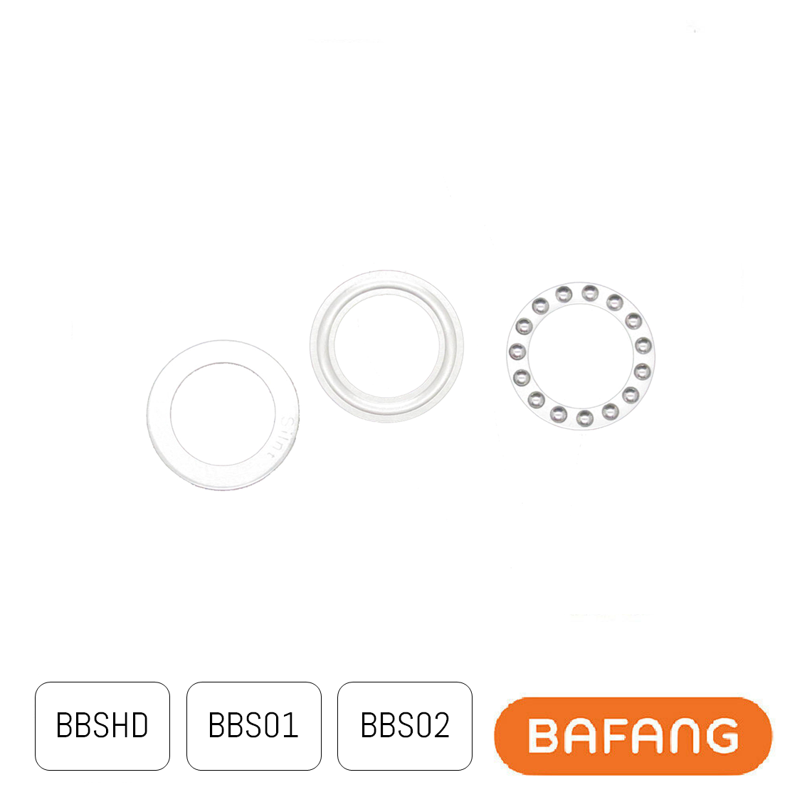 Satz Unterlegscheiben und Lager für Bafang Motor