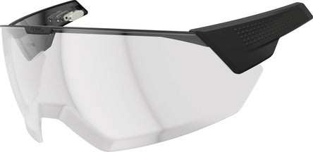ABUS HYP-E clear magnetic visor for bicycle helmet, eye protection against wind, rain and sunlight, quick and removable mounting