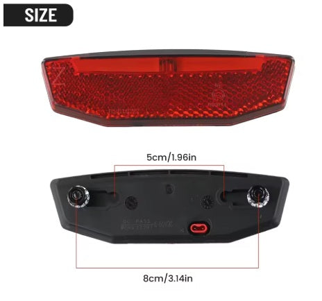 Rear light e-bike 6-60V WP