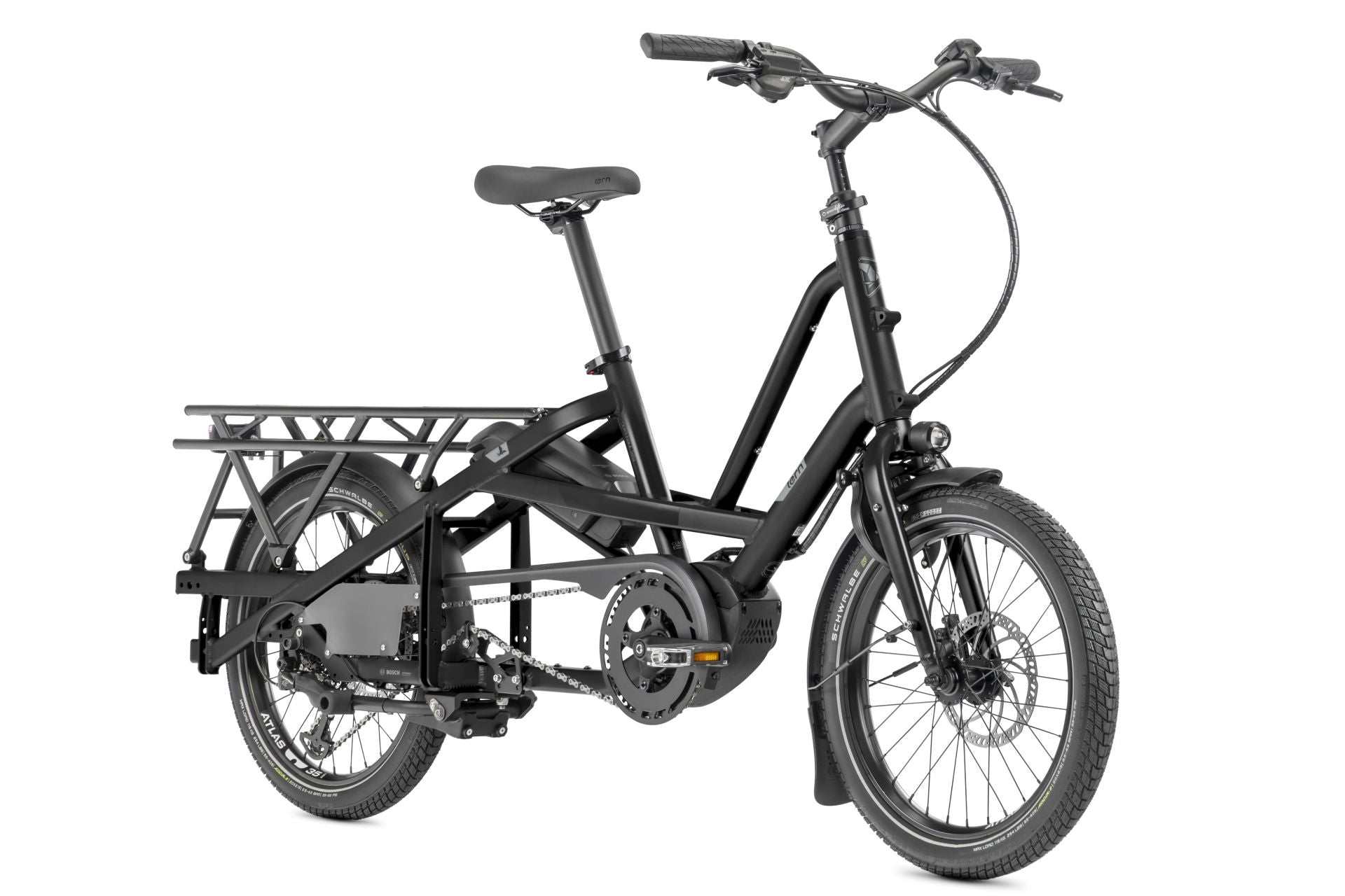 TERN Quick Haul Long D9, Perf Cargo, 500WH, Satin Black/Grey