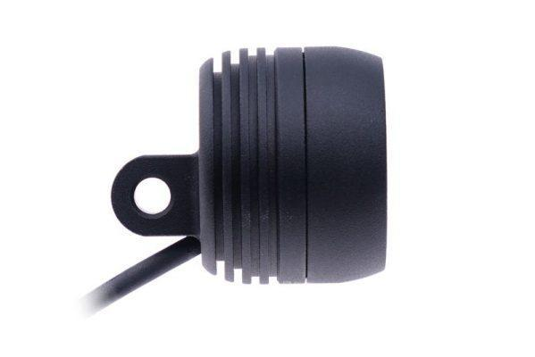 Supernova Mini 2 compact LED front light for electric bicycles with aluminum housing and Terraflux lens.