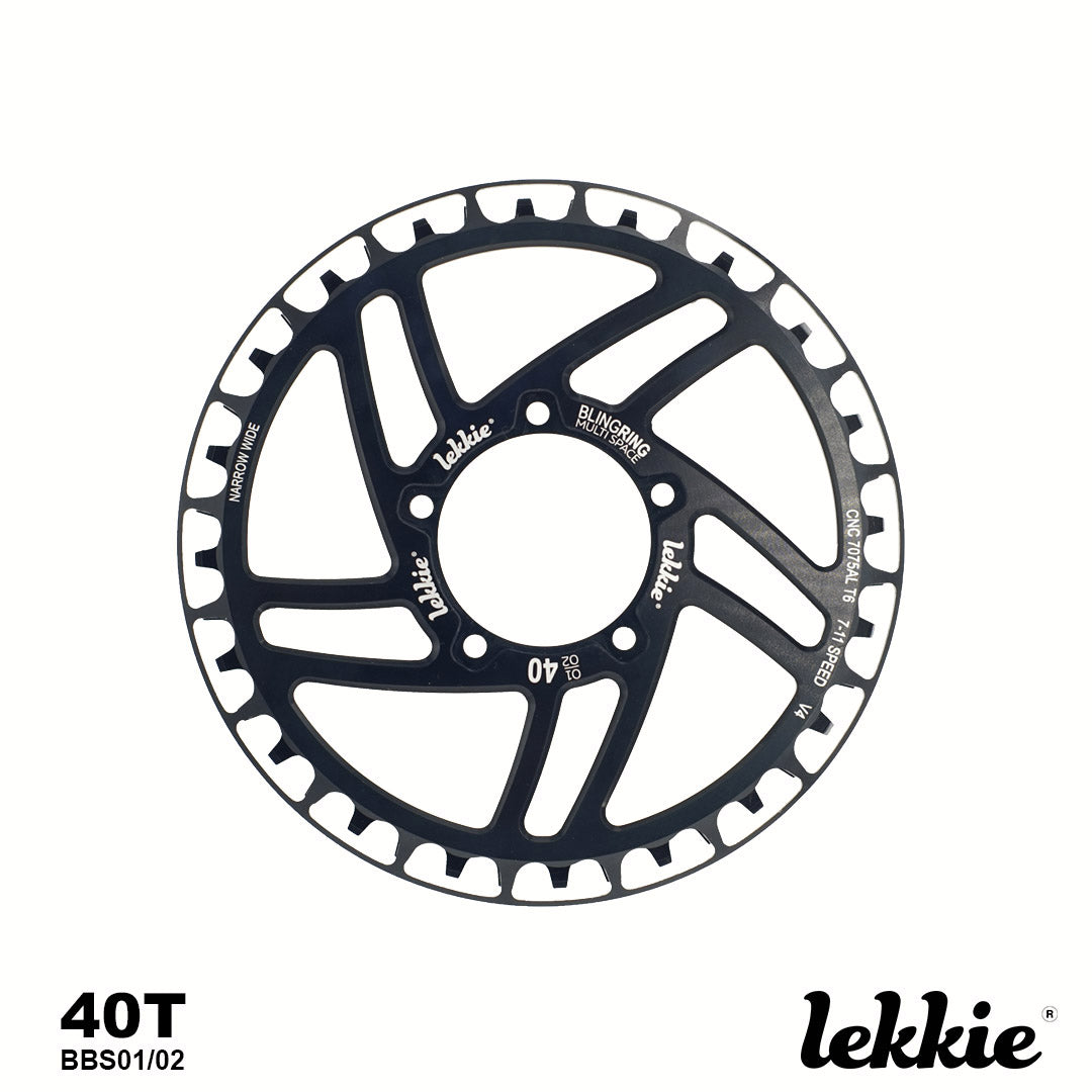 Lekkie complete offset chainring set 40T BBS01/02