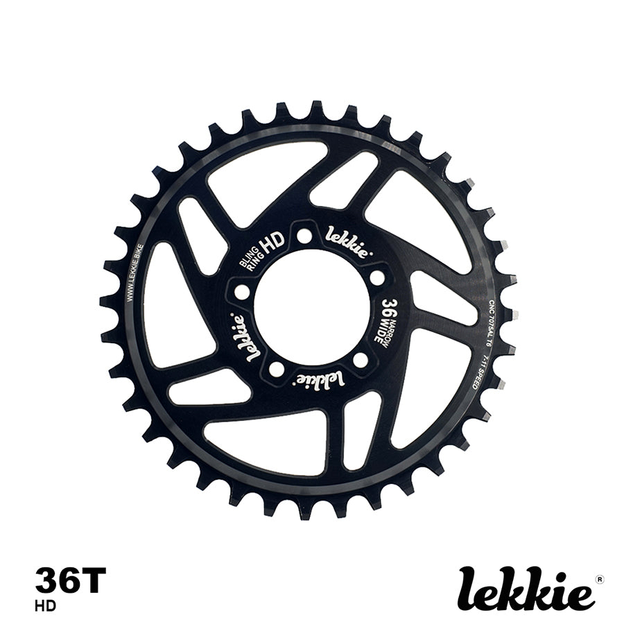 Lekkie offset chainring for 1000W motor