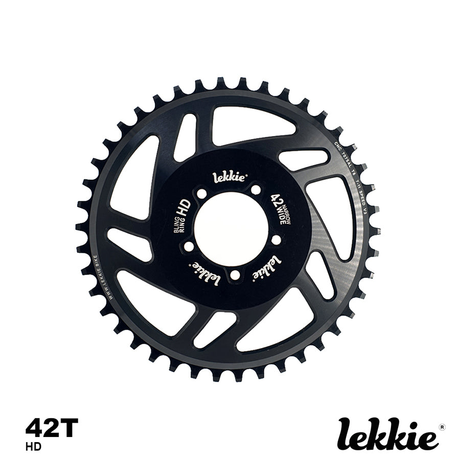 Lekkie offset chainring for 1000W motor