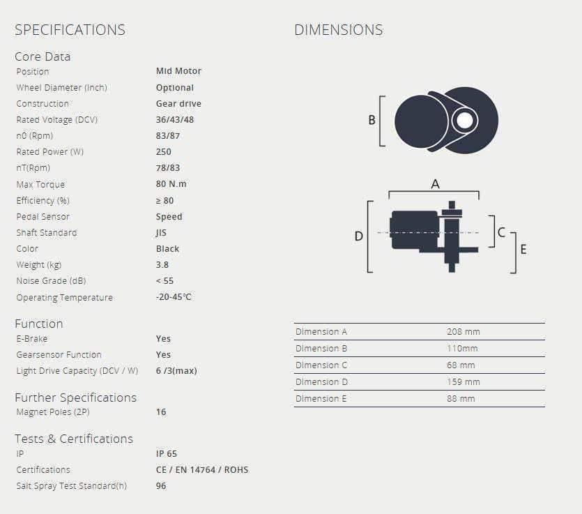 350W - Complete Bafang electric kit