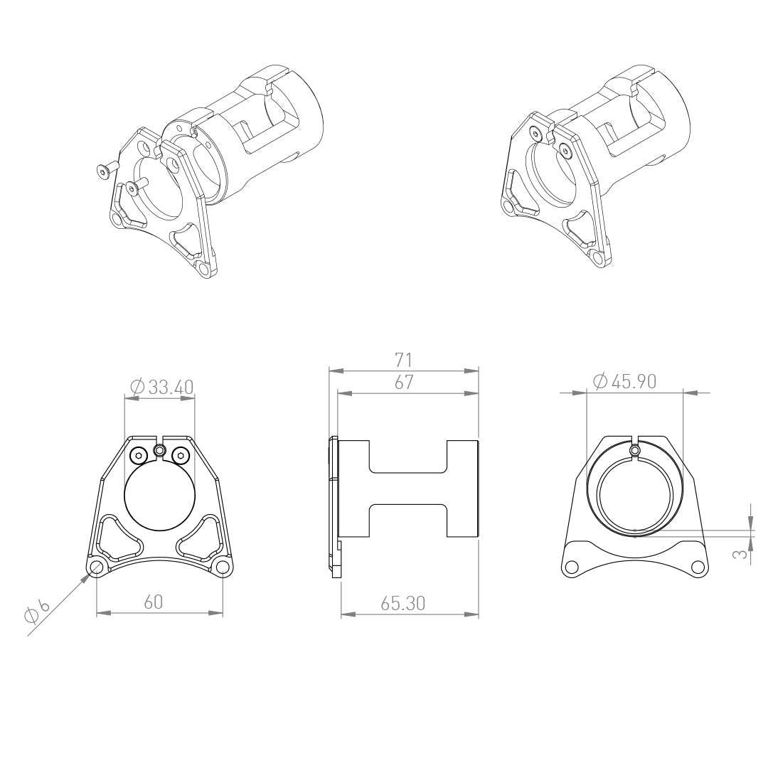 PF-30 adapter for Bafang BBS0102 and HD motors