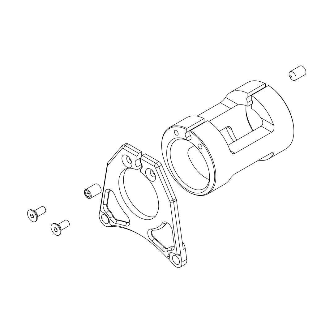 PF-30 adapter for Bafang BBS0102 and HD motors